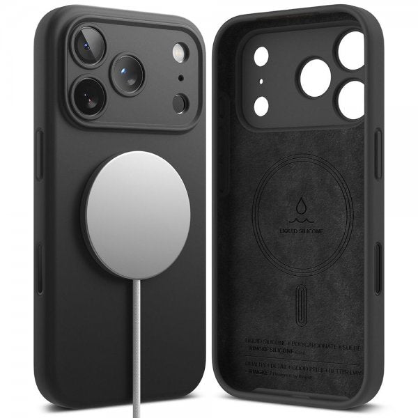 Ringke iPhone 17 Pro Skal Silicone Magnetic Lila