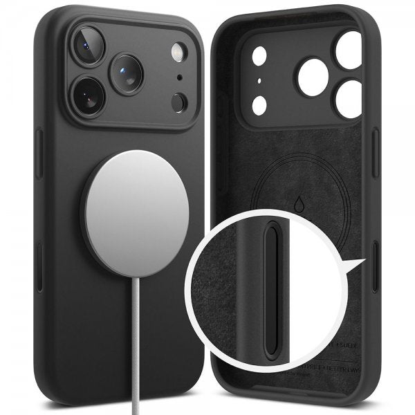 Ringke iPhone 17 Pro Skal Silicone Magnetic Lila
