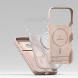 Ringke iPhone 17 Pro Skal Silicone Magnetic Pink Sand