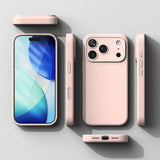 Ringke iPhone 17 Pro Skal Silicone Magnetic Pink Sand