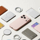 Ringke iPhone 17 Pro Skal Silicone Magnetic Pink Sand