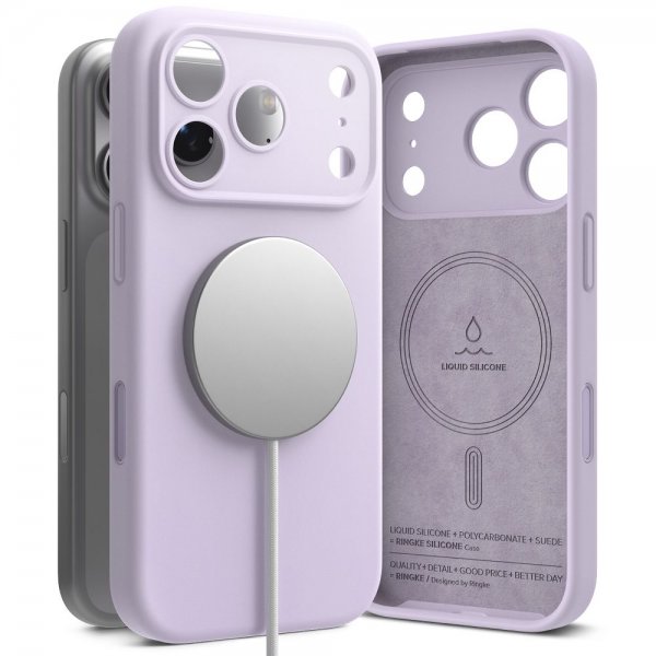 Ringke iPhone 17 Pro Skal Silicone Magnetic Svart