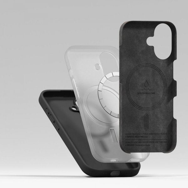 Ringke iPhone 17 Skal Silicone Magnetic Svart