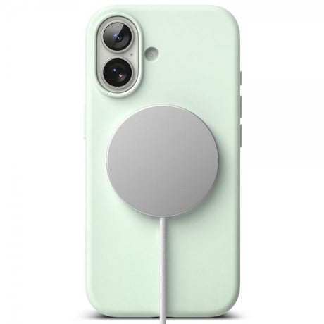 Ringke iPhone 17 Skal Silicone Magnetic Soft Mint