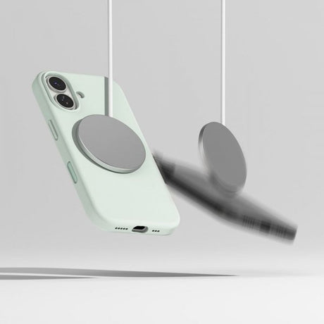 Ringke iPhone 17 Skal Silicone Magnetic Soft Mint