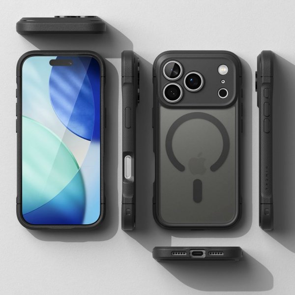 Ringke iPhone 17 Pro Skal Fusion Bold Magnetic Matte Svart