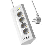 SiGN 4-vägs Grenuttag för bord USB-A/USB-C 1.8m