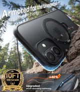 Torras iPhone 17 Skal Ostand Q3 Spin Obsidian Black