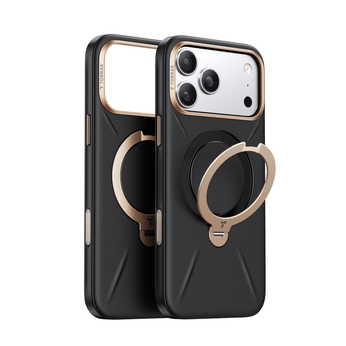Torras iPhone 17 Pro Max Skal Ostand Q3 Vegskin Obsidian Black
