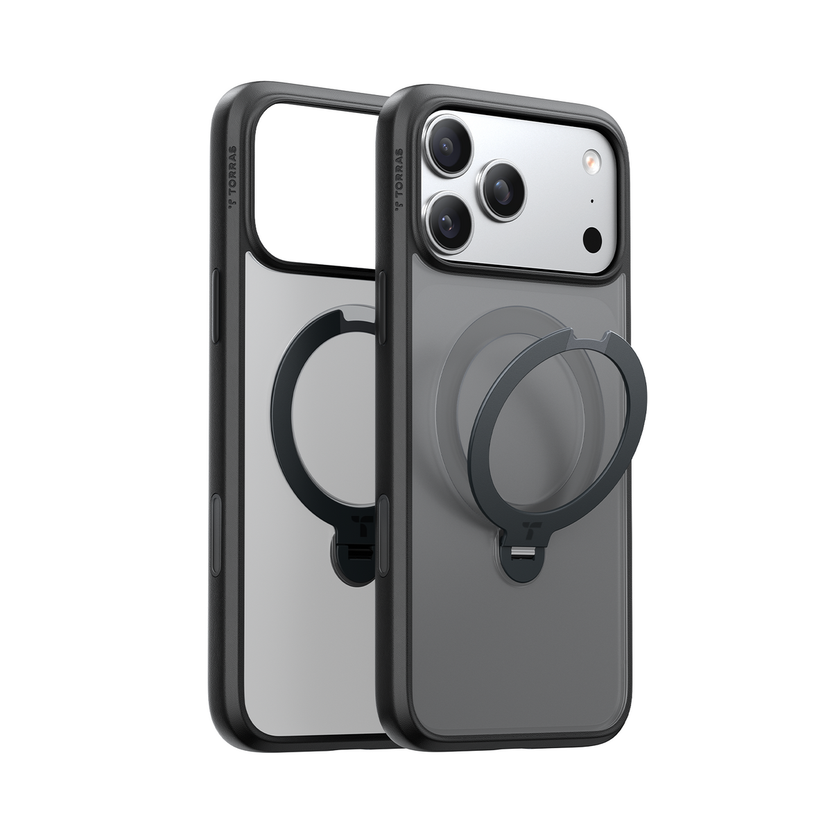 Torras iPhone 17 Pro Max Skal Ostand Q3 Spin Obsidian Black