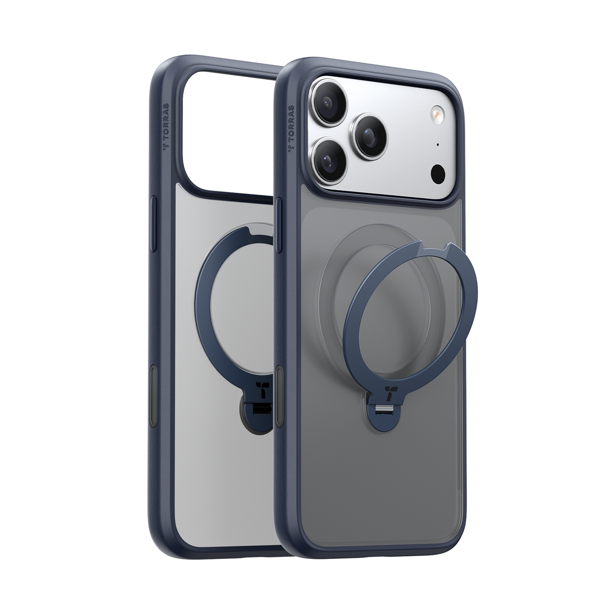 Torras iPhone 17 Pro Skal Ostand Q3 Spin Deep Blue