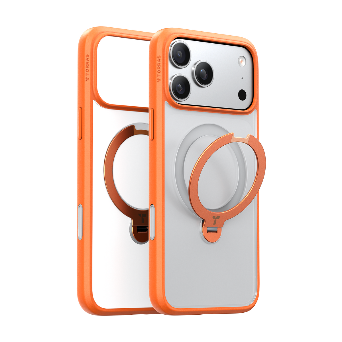 Torras iPhone 17 Pro Skal Ostand Q3 Spin Energy Orange