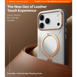 Torras iPhone 17 Pro Skal Ostand Q3 Vegskin Pearl Gray