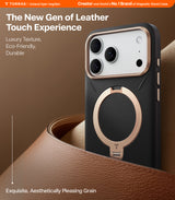 Torras iPhone 17 Pro Skal Ostand Q3 Vegskin Obsidian Black