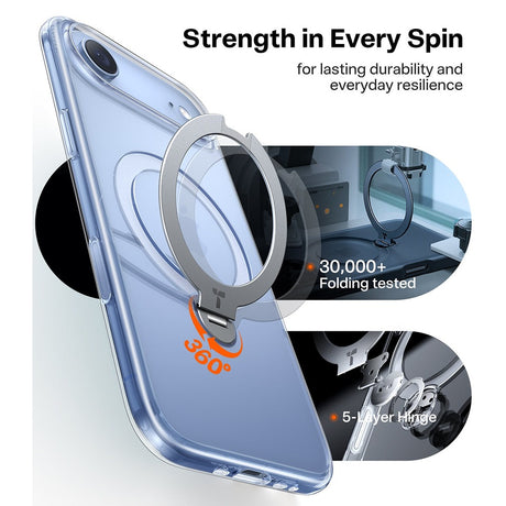 Torras iPhone Air Skal Ostand Q3 Spin Transparent