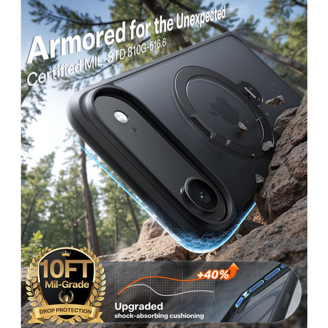 Torras iPhone Air Skal Ostand Q3 Spin Obsidian Black