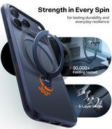 Torras iPhone 17 Pro Max Skal Ostand Q3 Spin Deep Blue