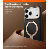 Torras iPhone 17 Pro Max Skal Ostand Q3 Vegskin Obsidian Black