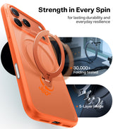 Torras iPhone 17 Pro Skal Ostand Q3 Spin Energy Orange
