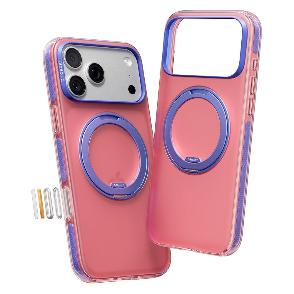 Torras iPhone 17 Pro Max Skal Ostand O3 Hue Blush Pink
