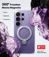 Torras Samsung Galaxy S26 Ultra Skal Ostand Q3 Spin Transparent