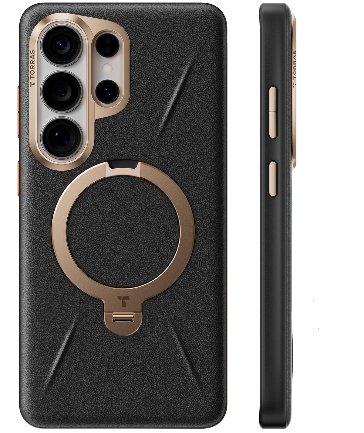 Torras Samsung Galaxy S26 Ultra Skal Ostand Q3 Vegskin Obsidian Black