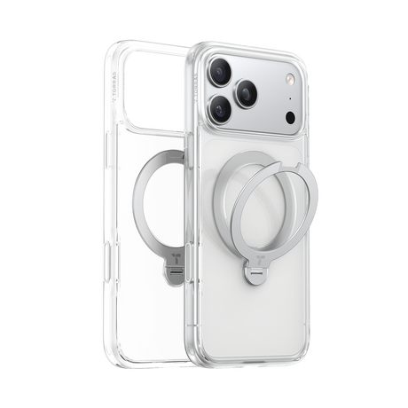 Torras iPhone 17 Pro Skal Ostand Q3 Spin Transparent