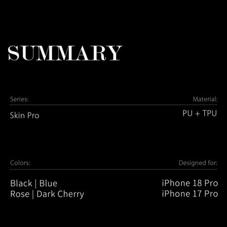 Dux Ducis iPhone 17 Pro/iPhone 18 Pro Fodral Skin Pro Series Röd