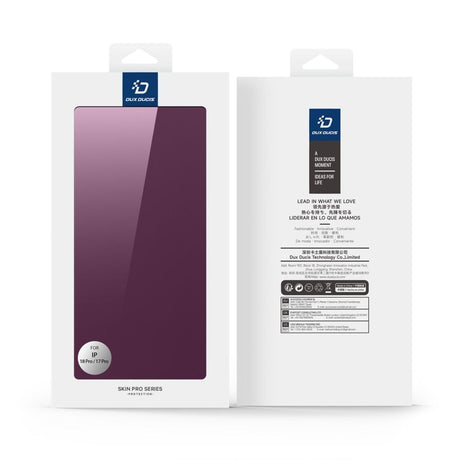 Dux Ducis iPhone 17 Pro/iPhone 18 Pro Fodral Skin Pro Series Röd
