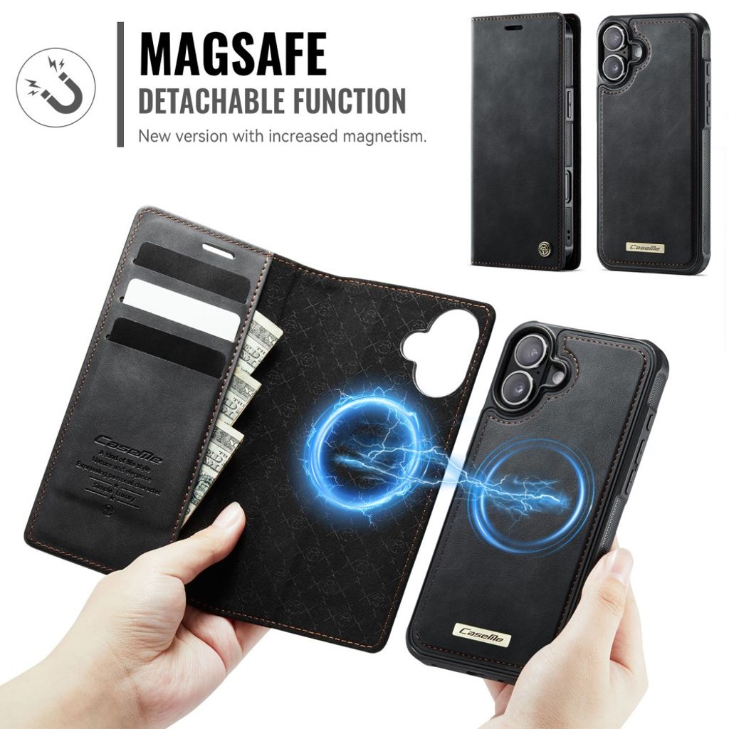 CaseMe iPhone 17 Fodral C49 Series Svart