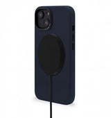 Decoded iPhone 14 Skal Leather Backcover Navy