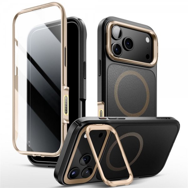 Supcase iPhone 17 Pro Skal Ares Flip MagSafe Guld