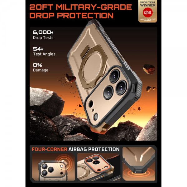 Supcase iPhone 17 Pro Max Skal UB Grip MagSafe Guld