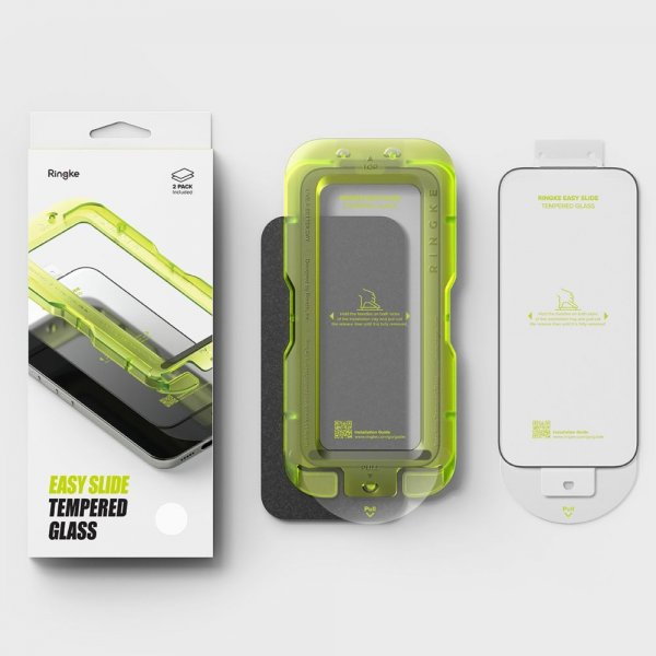 Ringke iPhone 17 Pro Skärmskydd Easy Slide 2-pack