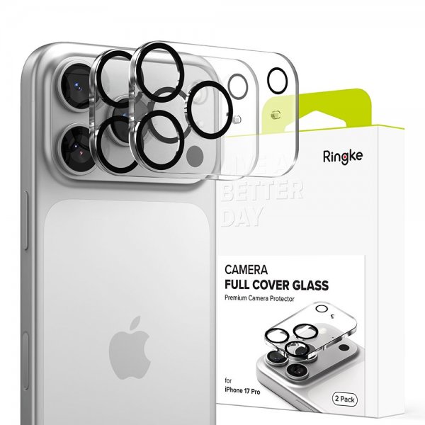 Ringke iPhone 17 Pro Kameraskydd Camera Full Cover 2-pack