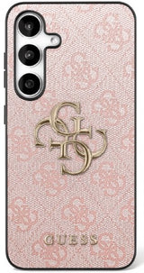 Guess Samsung Galaxy S25 FE Skal 4G Metal Logo Rosa