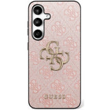 Guess Samsung Galaxy S25 FE Skal 4G Metal Logo Rosa