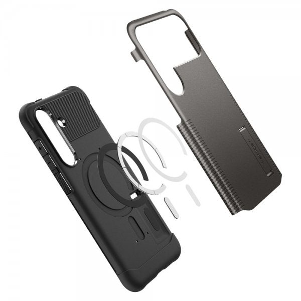 Spigen Samsung Galaxy S25 FE Skal Slim Armor MagFit Gunmetal