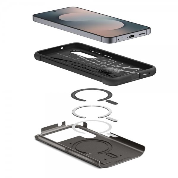 Spigen Samsung Galaxy S25 FE Skal Slim Armor MagFit Gunmetal