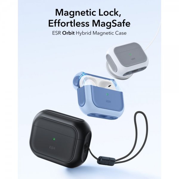 ESR AirPods Pro 3 Skal Orbit Hybrid HaloLock Svart