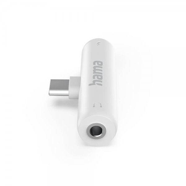 Hama Ljudadapter 2xUSB-C Vit