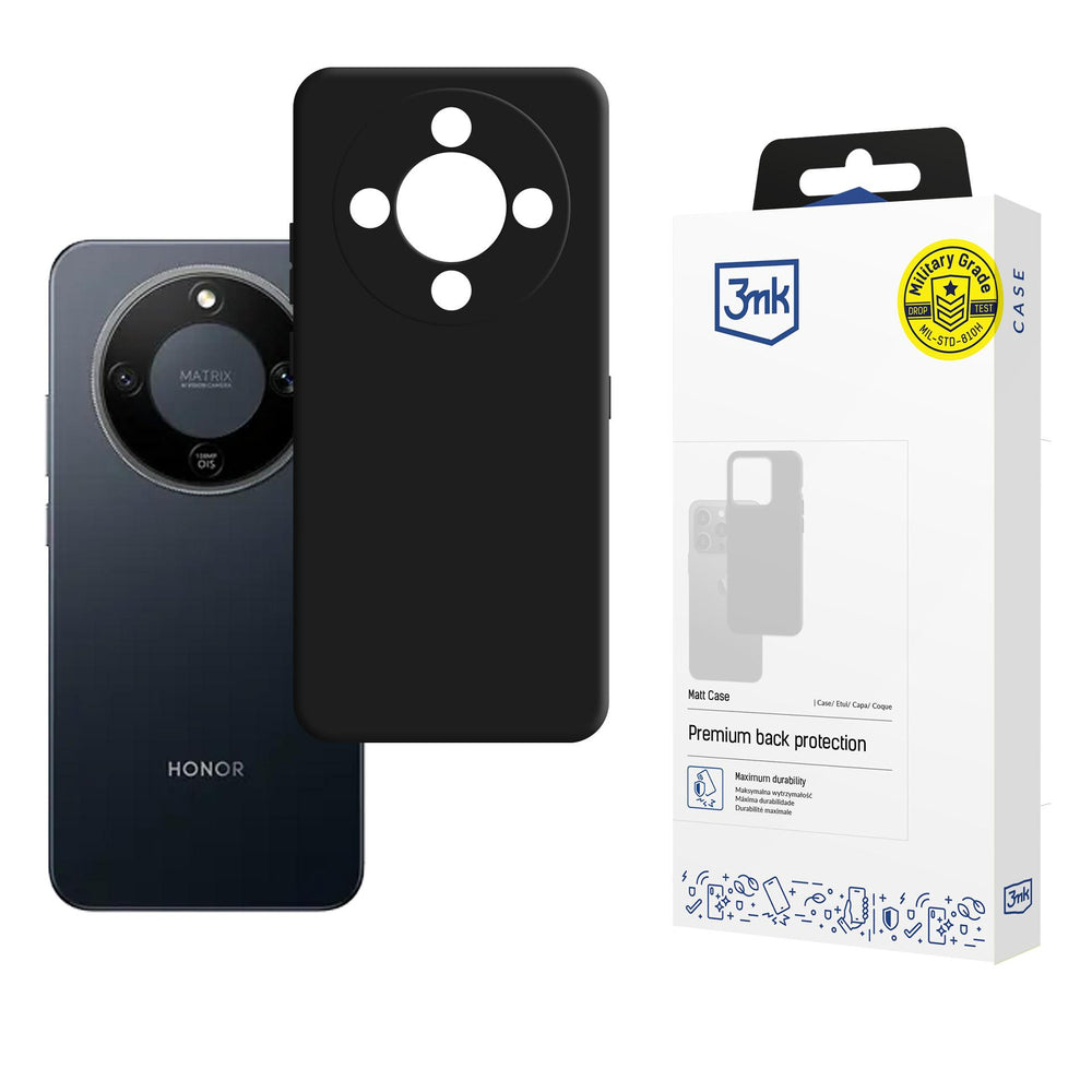 3mk Honor Magic 8 Lite Skal Matt Case Svart