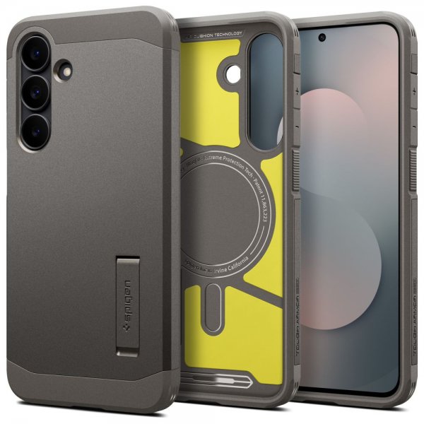 Spigen Samsung Galaxy S25 FE Skal Tough Armor MagFit Gunmetal