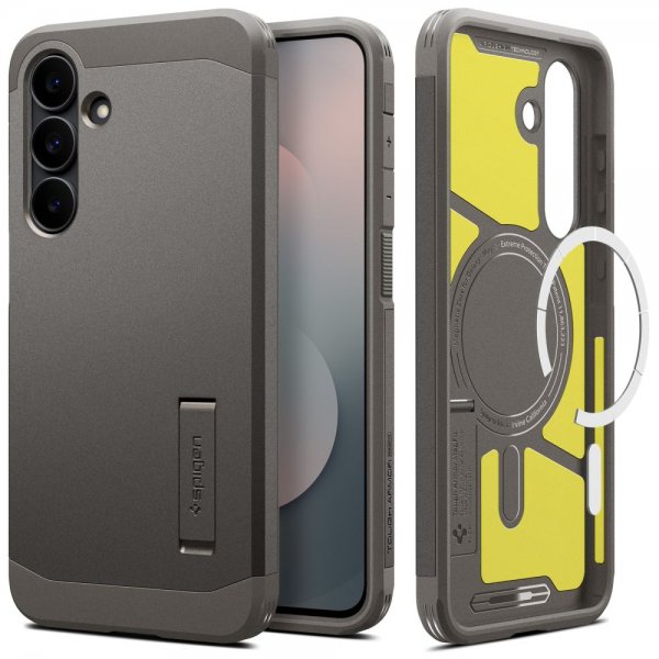 Spigen Samsung Galaxy S25 FE Skal Tough Armor MagFit Gunmetal