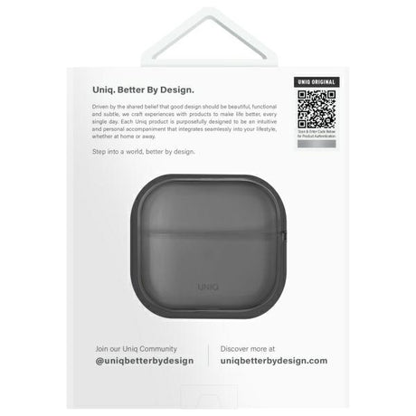 UNIQ AirPods 4 Skal Glase Svart