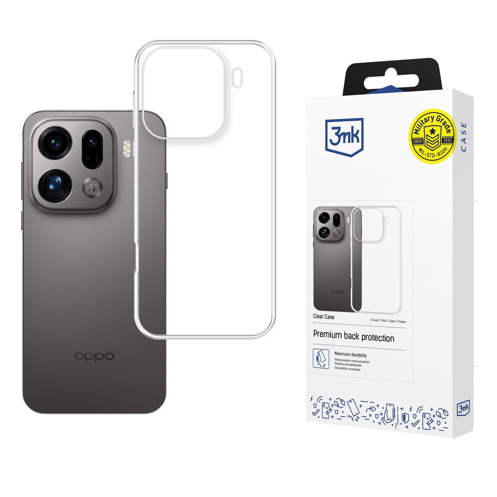3mk Oppo Find X9 Pro Skal Clear Case Transparent
