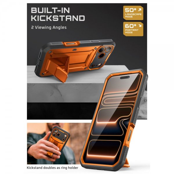 Supcase iPhone 17 Pro Max Skal UB Pro Orange
