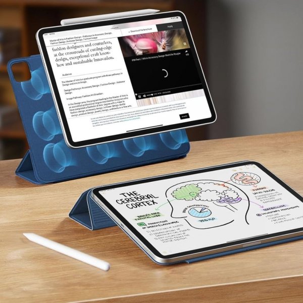 ESR iPad Pro 11 (M4/M5) Fodral Rebound Magnetic Blå