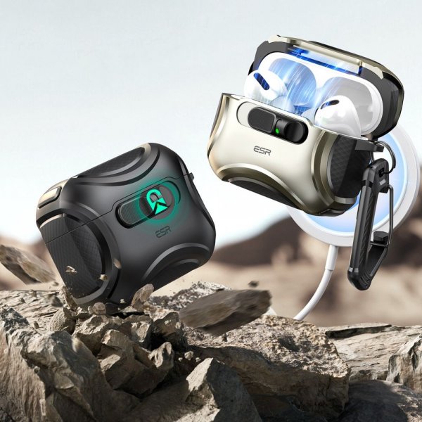 ESR AirPods Pro 3 Skal Cyber FlickLock MagSafe Silver