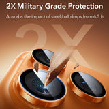 ESR iPhone 14/15/16/17 Pro & Pro Max Kameraskydd Armorite Orange